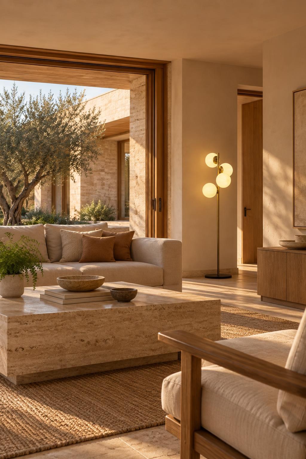 Modern Mediterranean Living Room